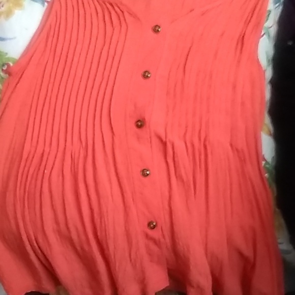 Anthropologie MAEVE Hensley Sleeveless Pleated Blo - Picture 4 of 6